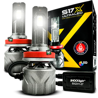 Lâmpada Ultraled Shocklight S17x 5500L 6500k H8 H9 H11 H16