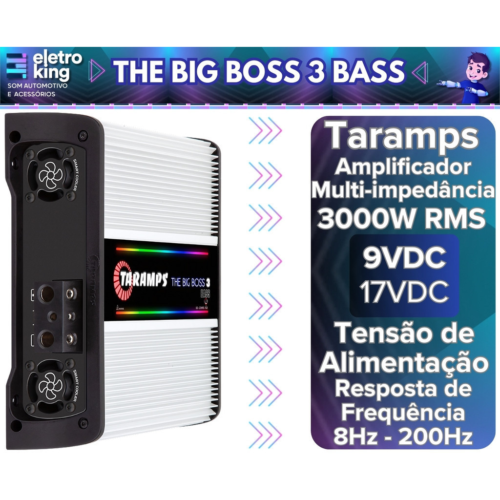 Taramps THE BIG BOSS 3 BASS （0.5~2Ω）アンプ Taramps The Big Boss