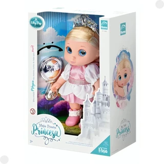Boneca Minha Primeira Princesa Rosa C/Acessórios 5886 - Roma