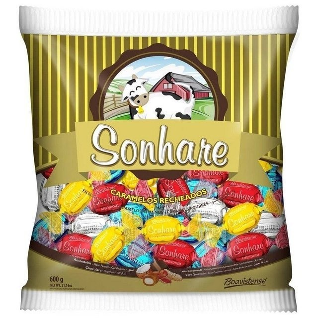 Bala Caramelos Sonhare Sortidos 600g Florestal | Shopee Brasil