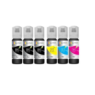 6 Refil Tintas Compatível Epson L3110 L3150 L3210 L3250 T544 COLOR