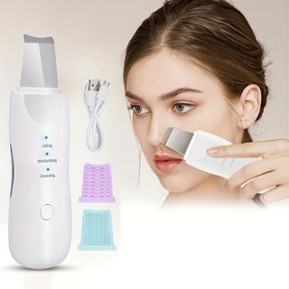 Aparelho de Peeling Esfoliante Ultrassônico Limpeza Facial Profunda Remoção de Cravos Antirrugas Sonic Skin