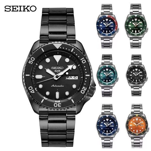 SEIKO Sports 8 Cores Multifuncional Moda Masculina Calendário de Esportes 8 Cores