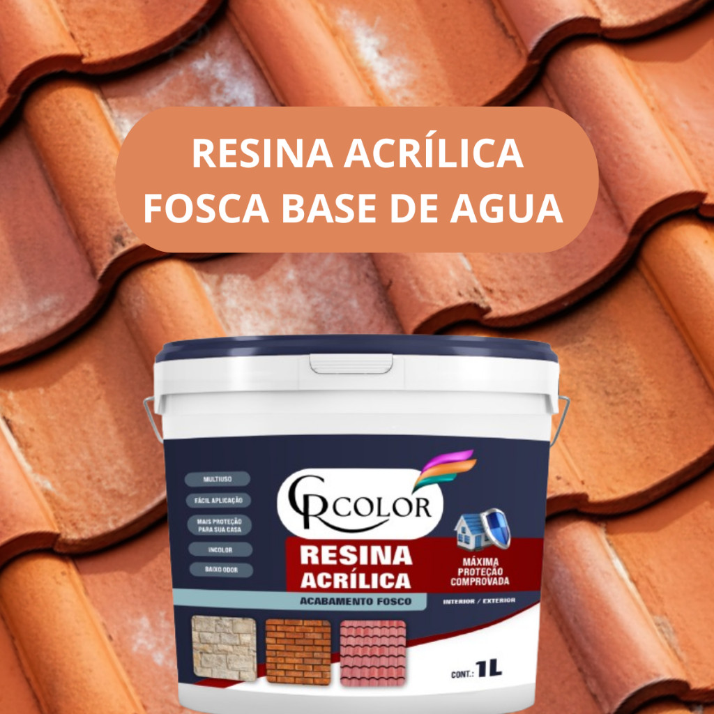 Resina Acrílica Brilho 3,6L para Proteção Realce para Diversas ...