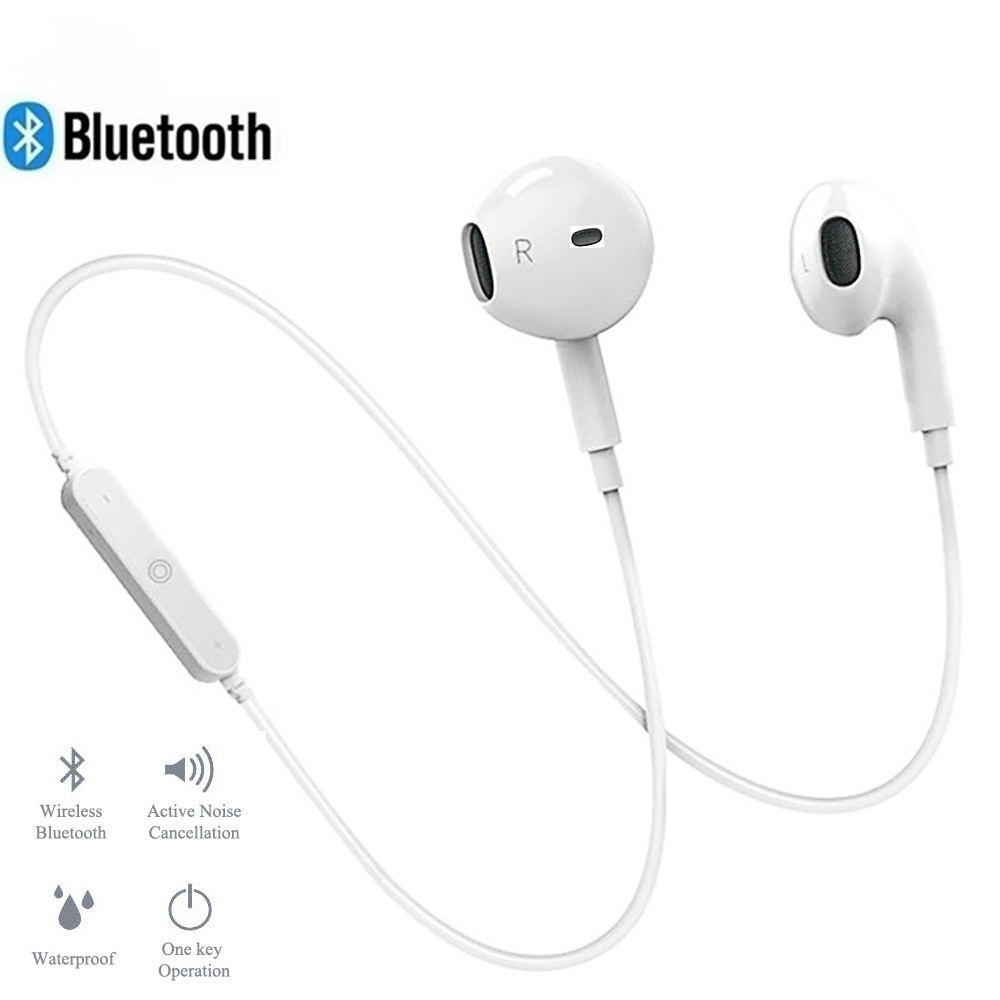 Fone de Ouvido sem Fio Bluetooth 5.0 Intra-Auricular Esportivo S6