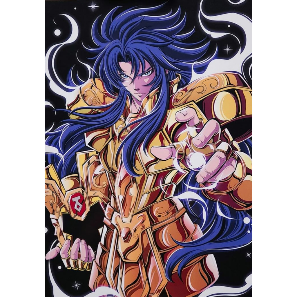 Quadro Decorativo Cavaleiros Do Zodíaco Anime Retro CDZ | Placa