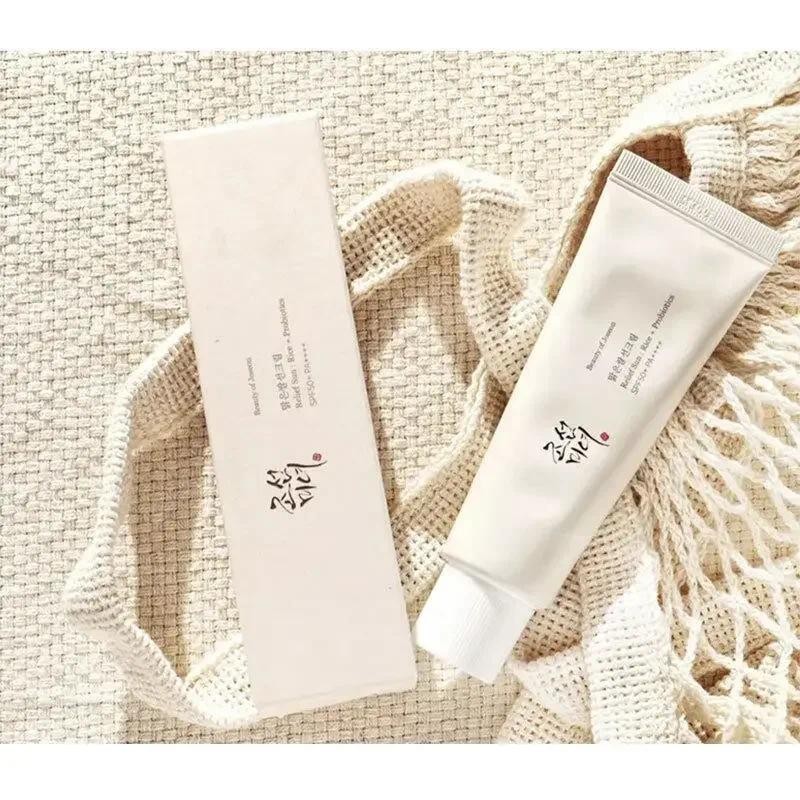 50ml Protetor Solar De Arroz Spf50 + Coreano De Alta Proteção Hidratante Para Pele Controle De Óleo De Loção Sensível