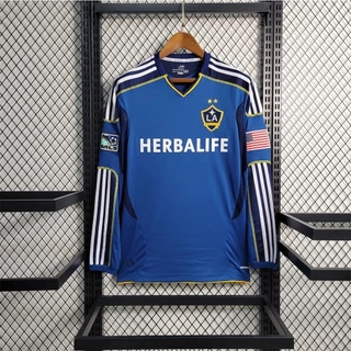 Camisa da Time Camisola | Retro 2011-12-Season LA Galaxy Camisa Azul Away LE4L