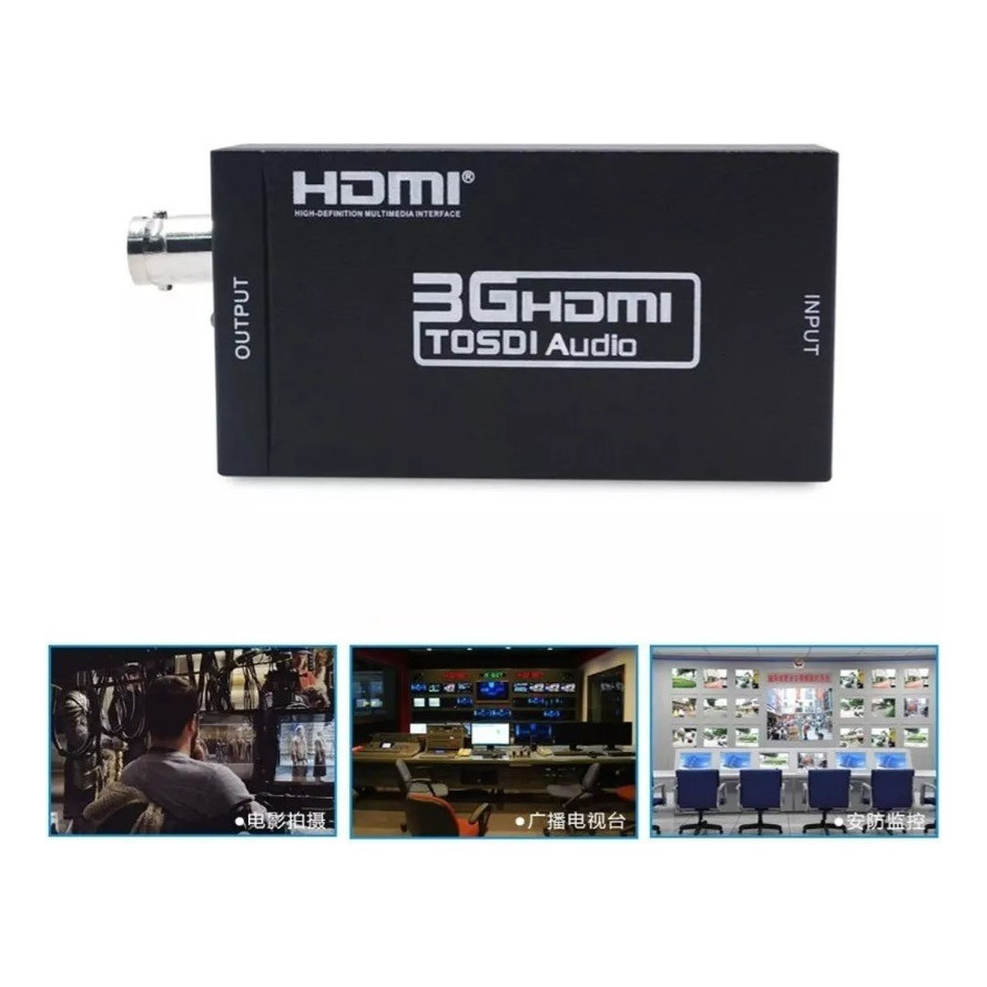 Conversor Adaptador De Hdmi V1.4 Para Sd-sdi, Hd-sdi 3g Sdi