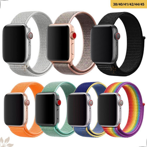 Pulseira Compatível Apple Watch Nylon 38 40 41 42 44 45 49