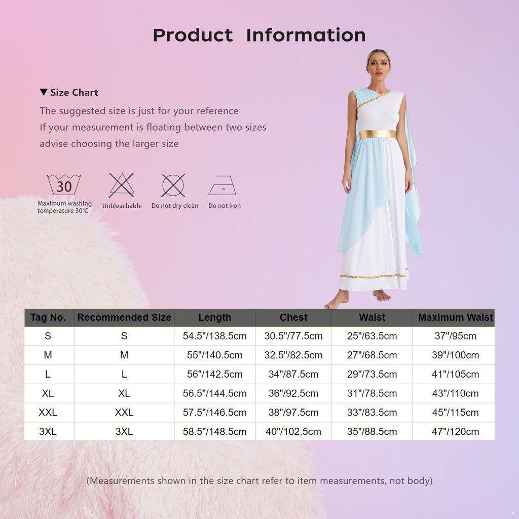 Yeahdor Adulto Antigo Grego Toga Traje Feminino Trajes Gregos De ...