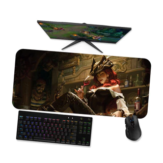 Mouse pad MISS FORTUNE CAPITÃ FORTUNE 1 - LOL League of legends Mousepad Gamer 90x40 80x40 60x40 70x30