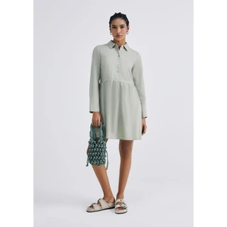 Vestido Curto Com Linho Hering