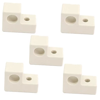 Kit Com 5 Suporte Isolador Louça Resistência Forno Elétrico