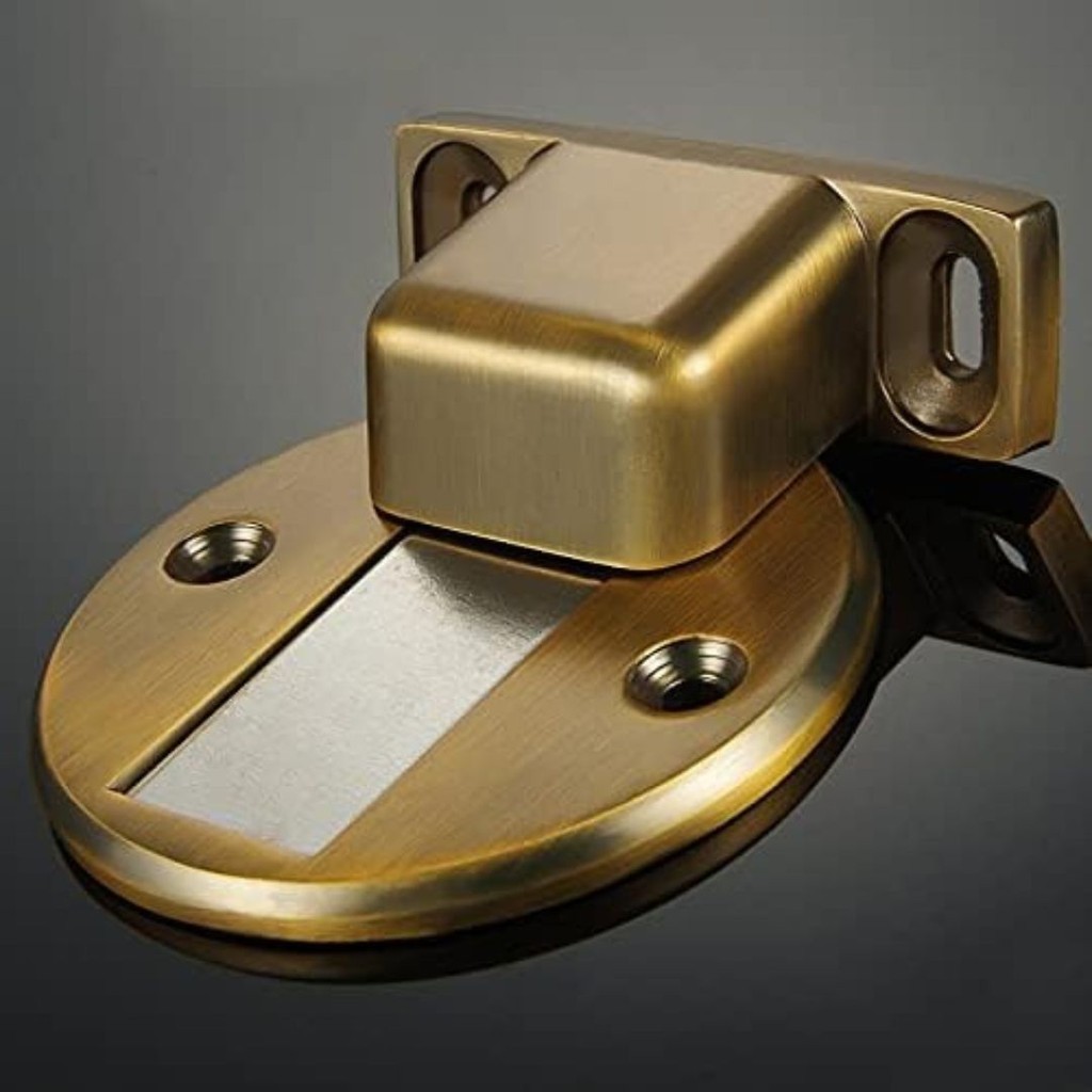Prendedor Fixador Trava Porta Magnético Fixação Slim - Dourado