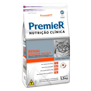Premier Nutrição Clínica Gatos Renal Estágios Iniciais 1,5kg