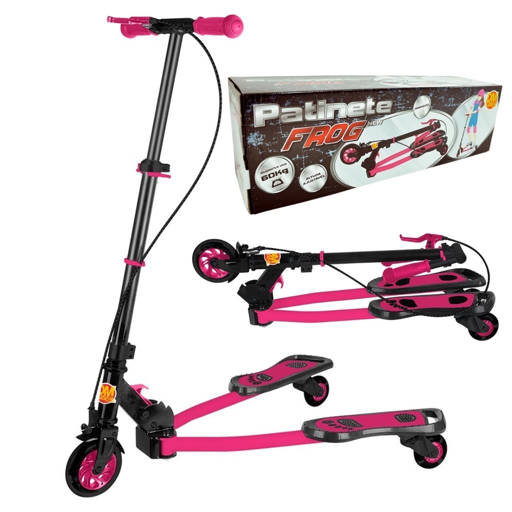 Patinete Frog New Radical Ski Trinete 3 Rodas Infantil Dobrável DM