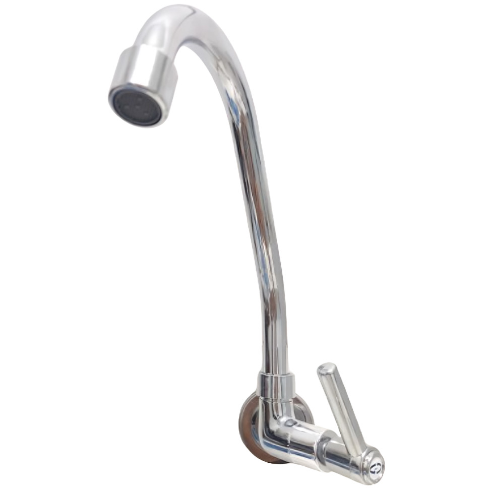 TORNEIRA PAREDE METAL BICA MOVEL GIRA 360º TUBO DE 1/2" VOLANTE ABS