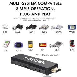 Haste de manuseio de videogame 2 suportes 4KGD10 64GB37000 jogos + 2 controles PSP PS1 e GBA Retro Games