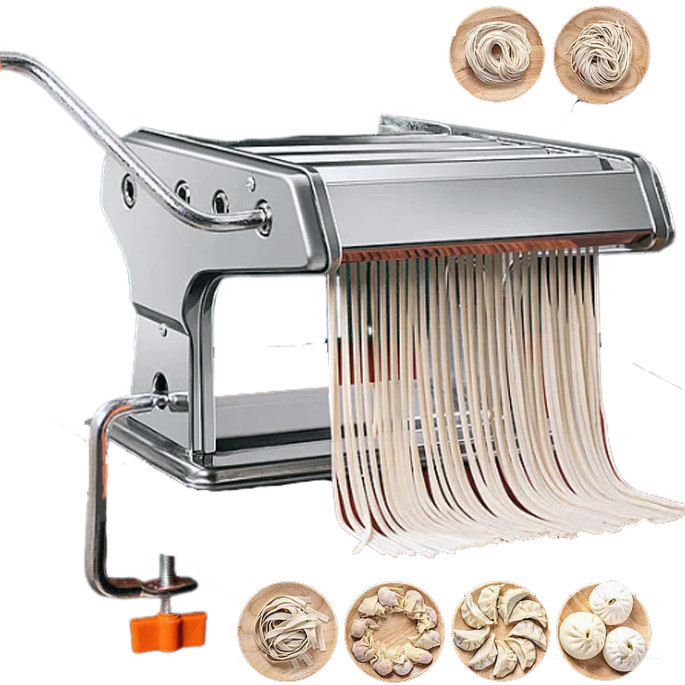Maquina de Macarrão E Massas Caseira Fettucine Lasanha Tagliolini Diferentes Espessuras