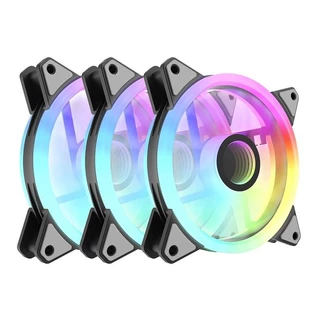 Kit Ventoinha Aigo AF12 3in1, ARGB, 3x120mm, Preto, AF123IN1-BK em Oferta na Shopee