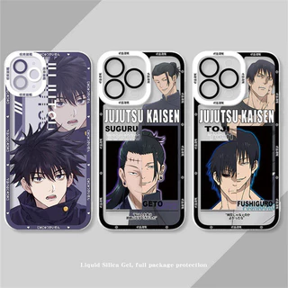 Jujutsu Kaisen Fushiguro Megumi Touji Geto Suguru Okkotsu Yuta Capa De Celular Transparente Para Samsung Galaxy A10 A11 A15 A14 A71 A51 A50 A30S A05 A05S A10S A21S S20 Plus Olhos De Anjo