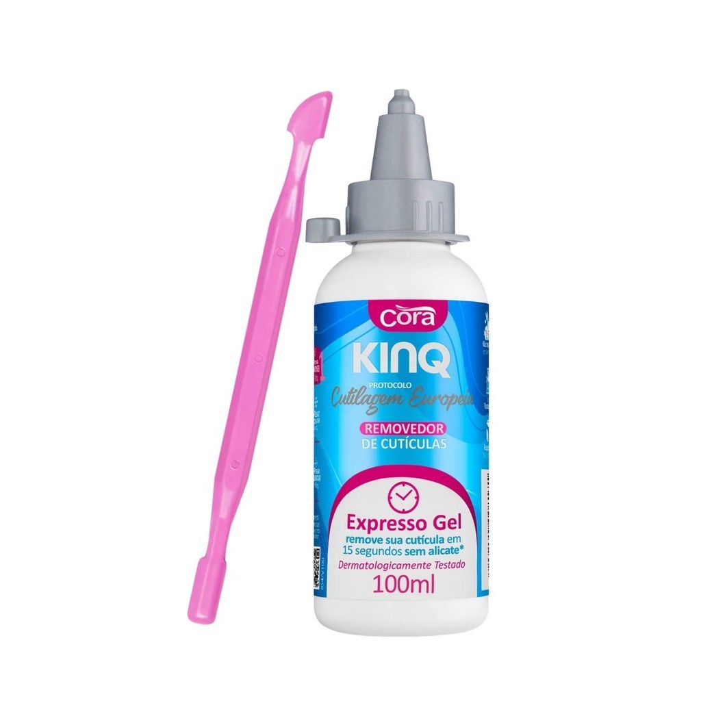 Kit Removedor de Cutículas Kinq Gel e Espátula Dupla | Shopee Brasil