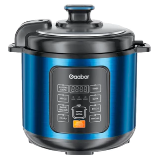 Panela De Pressão Elétrica Gaabor 6L 1000W 8 Funções 127V RC-60E01AS
