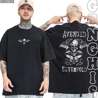 Avenged Sevenfold Caveira Simbolo Camisa Banda De Rock Heavy Metal Camiseta Oversized Unissex
