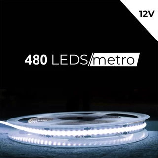 Fita de LED 480 LEDS/Metro COB, COBW, COBWW, Neutra, Fria e Quente em Oferta na Shopee