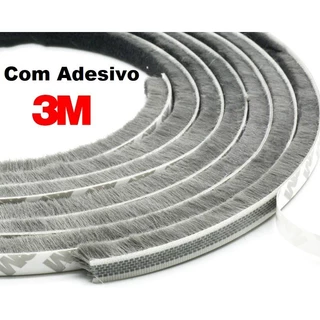 Fita Veda Fresta 20 x 7mm Cinza 5 Metros Adesiva