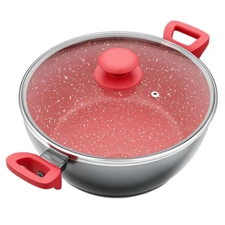 Panela Philco PPN24A Revestimento Redstone 4,6L Com Tampa De Vidro