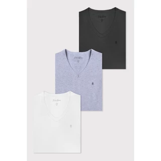 Kit 3 Camisetas Femininas Básicas Polo Wear Sortido