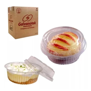 300 und. Embalagem Doce Redondo brigadeiro pote 170ml G 640 REF caixa transparente descartável