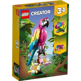 Blocos De Montar - Papagaio Rosa Exotico LEGO DO BRASIL