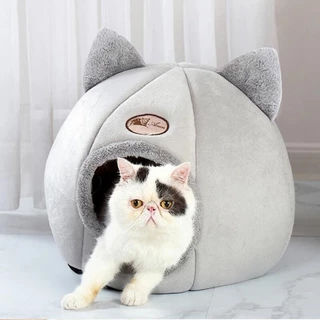 Novo Conforto Para O Sono Profundo Na Cama De Inverno Cesta De Esteira Gatos Produtos Animais De Estimação Tenda Aconchegante Ninho De Caverna Interior Gato