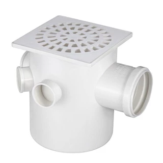 Caixa Sifonada Krona com Grelha Quadrada N17 DN 150 x 185 x 75 em Oferta na Shopee