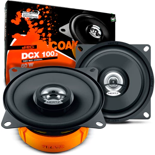 Kit Par Alto Falante Coaxial 60w 4 Polegadas DCX 100 Hertz