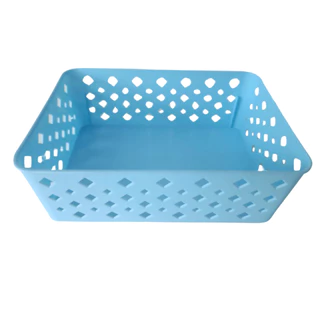 Cesto Organizador Multiuso Premium Azul 19x13,5x6,5 cm Para Armario Gaveta Geladeira Banheiro Cozinha Lavandeira em Oferta na Shopee