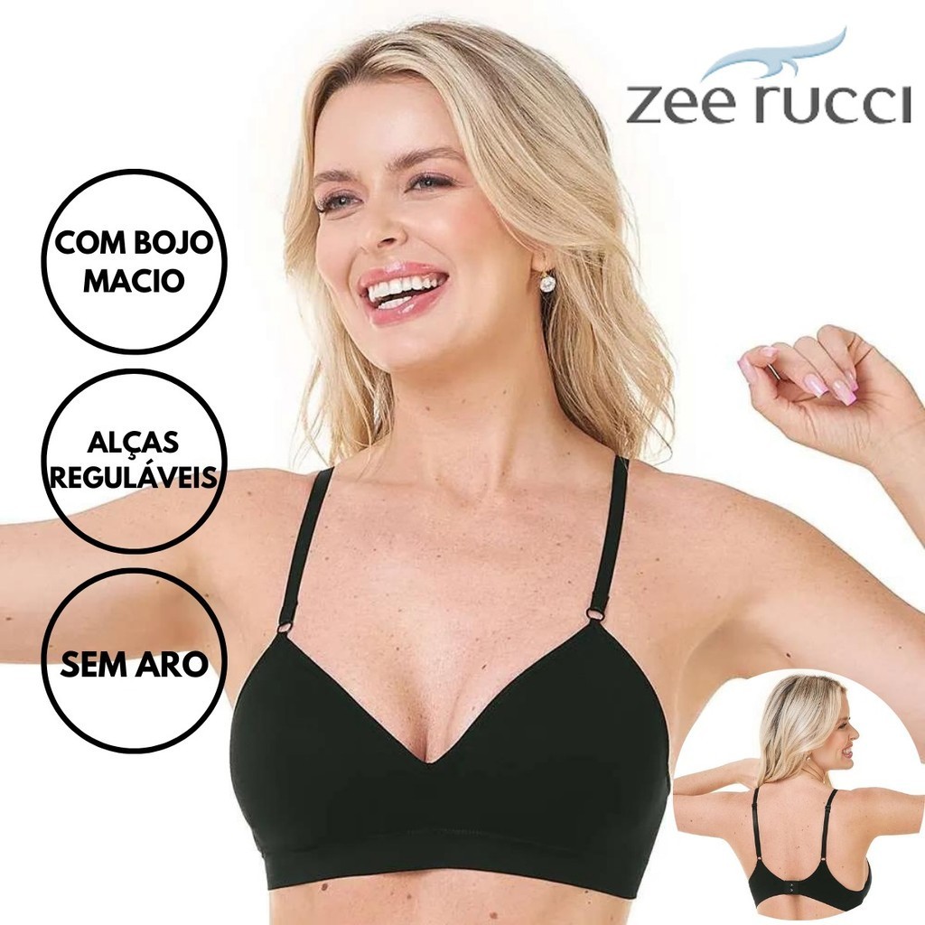 Sutiã Comfort Com Bojo Sem Costura Zee Rucci