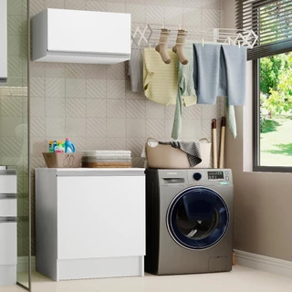Kit Área de Serviço Madesa Topazio 60 cm com Armário e Balcão em Oferta na Shopee