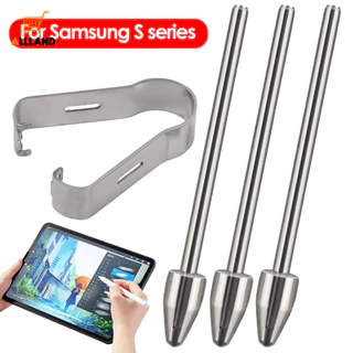 Para Samsung Série S Stylus Substituição Da Caneta Nib De Metal Com Pinça-Tela Do Telefone Celular De Mesa Escrita Capacitiva Ponta