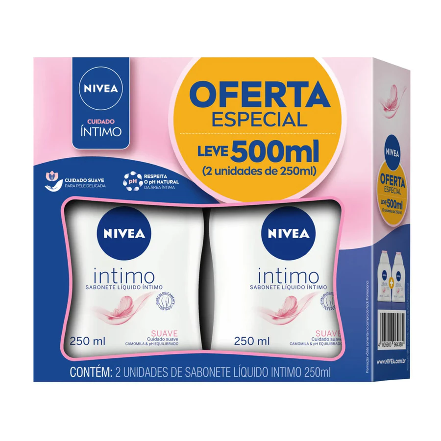 fbs-logo-brmall inline badgeNIVEAKIT NIVEA Sabonete Líquido Intimo Suave 250ml - 2 Unidades