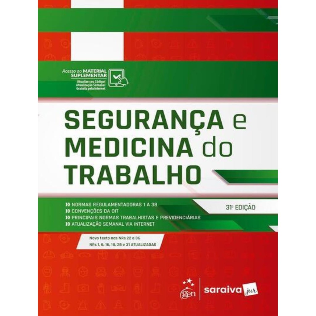 Livro - Seguranca E Medicina Do Trabalho - 31ª Ed | Shopee Brasil