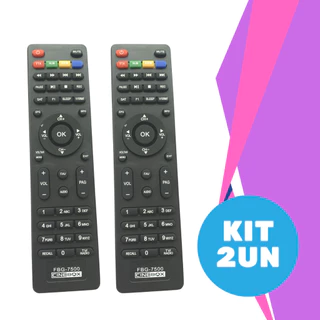 Kit 2un Controle Remoto Receptor Cinebox Fantasia / Supremo / Linha X, Z E + (Cine box) 7500