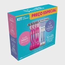KIT GILLETTE 4 APARELHO DE DEPILAÇÃO VENUS SIMPLY + 2 APARELHO VENUS AREA ÍNTIMA
