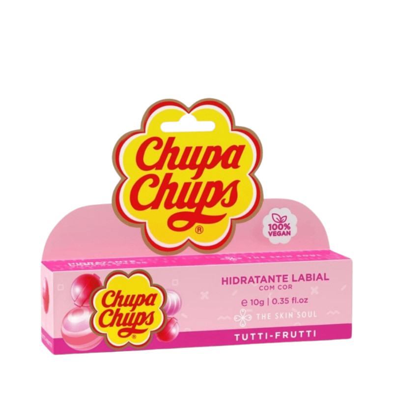 Hidratante Labial Chupa Chups Tutti-Frutti - The Skin Soul | Shopee Brasil