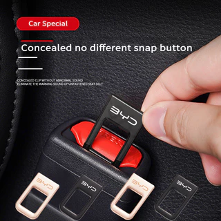 1/2Pçs Para BYD Mini Fivela De Cinto De Segurança De Carro Fivela De Cinto De Segurança Anti-som Alarme Para BYD Dolphin Mini Seal Song Plus TAN HAN Atto 3 Yuan Plus Acessórios