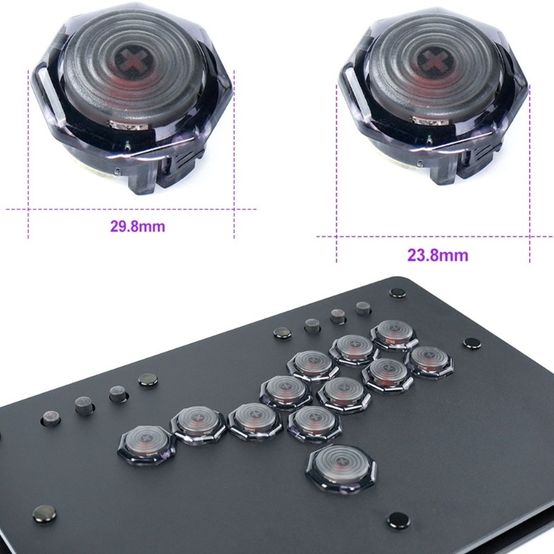 Botão Acessório Star Game Push Button Arcade Para Perfil Baixo Hitbox ...