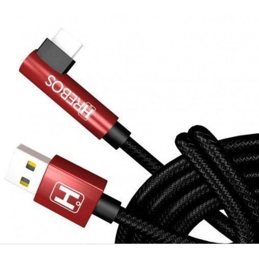 Cabo Hrebos Turbo 90° 1M IPHONE /Tipo-C /V8 GAMER JOGOS